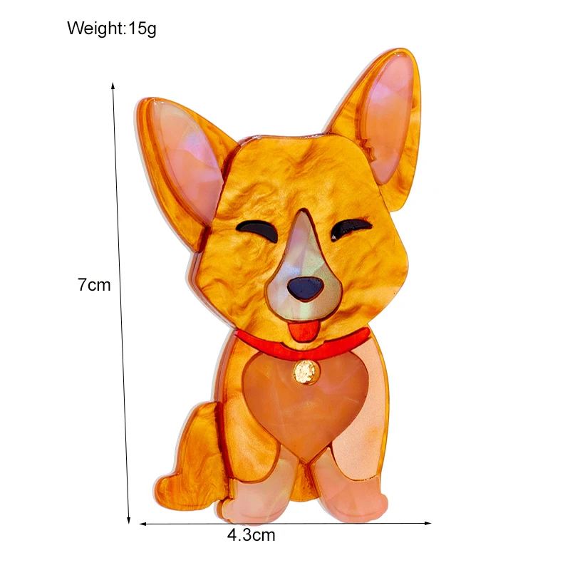 Акриловые броши в виде животных