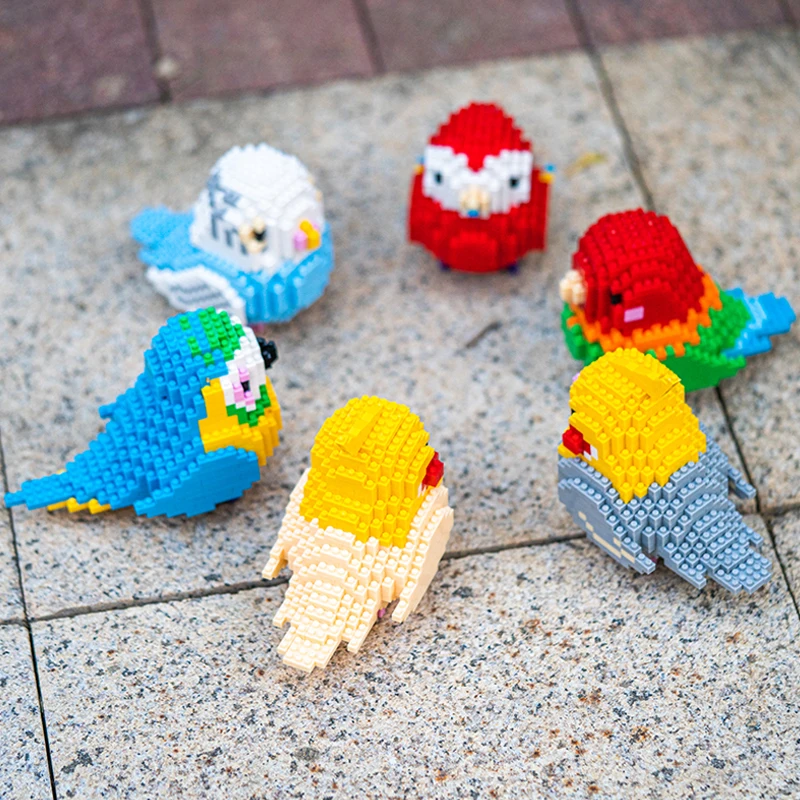 SC попугай Тукан буддигаригар кокатиэль Птица Животные Мини Алмазные блоки