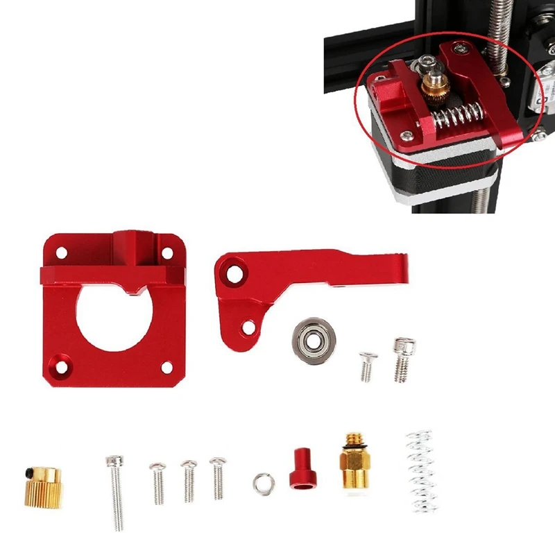 2 Set 3D Printer Accessories: 1 MK8 Drive Feed Extruders &amp Pcs Prusa I3 Anet All Metal X Carriage With Belt Holder |