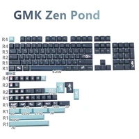 japanese 141 keys pbt full keycaps cherry profile iso enter dye sublimation for 99 mechanical keyboard gmk zen pond keycap
