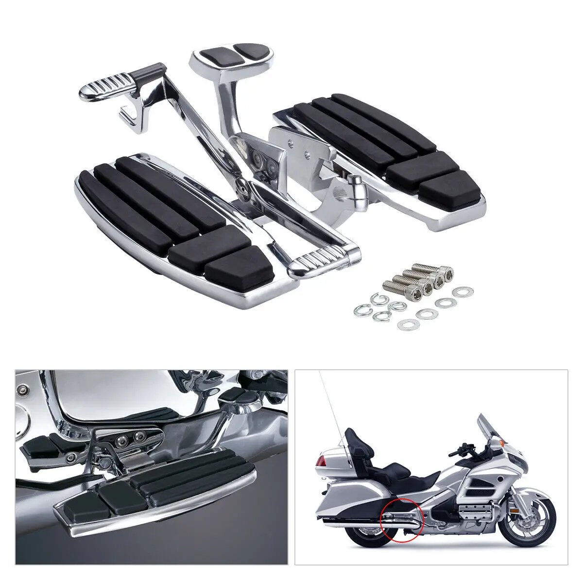 Driver Floorboard Footboard For Honda Gold Wing GL1800 2001-2017 F6B Valkyrie Motorcycle