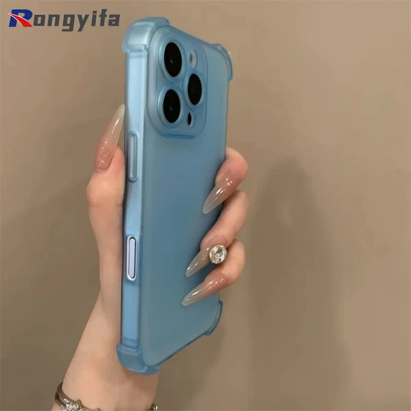 Фото Чехол для телефона Ice Mist для Realme GT7 Pro C15 C12 C11 9i 7i Global 5 5s 5i 6i, матовая задняя крышка, простая мягкая противоударная крышка AirBag №3