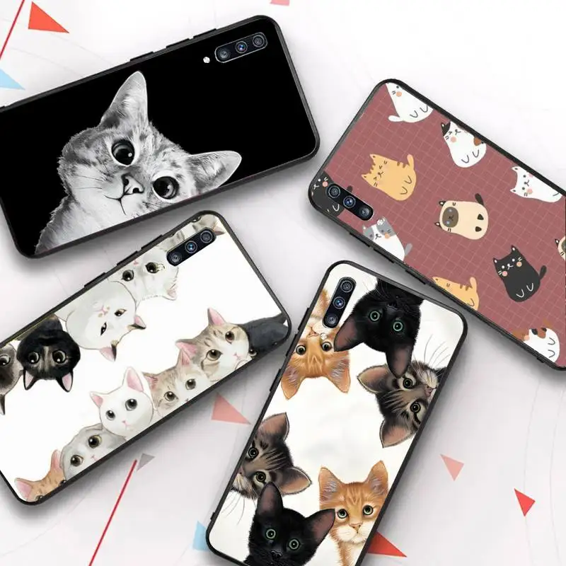 

Cat Cute Kitten Cartoon Phone Case for Samsung Galaxy A 51 30s a71 Soft Silicone Cover for A21s A70 10 A30
