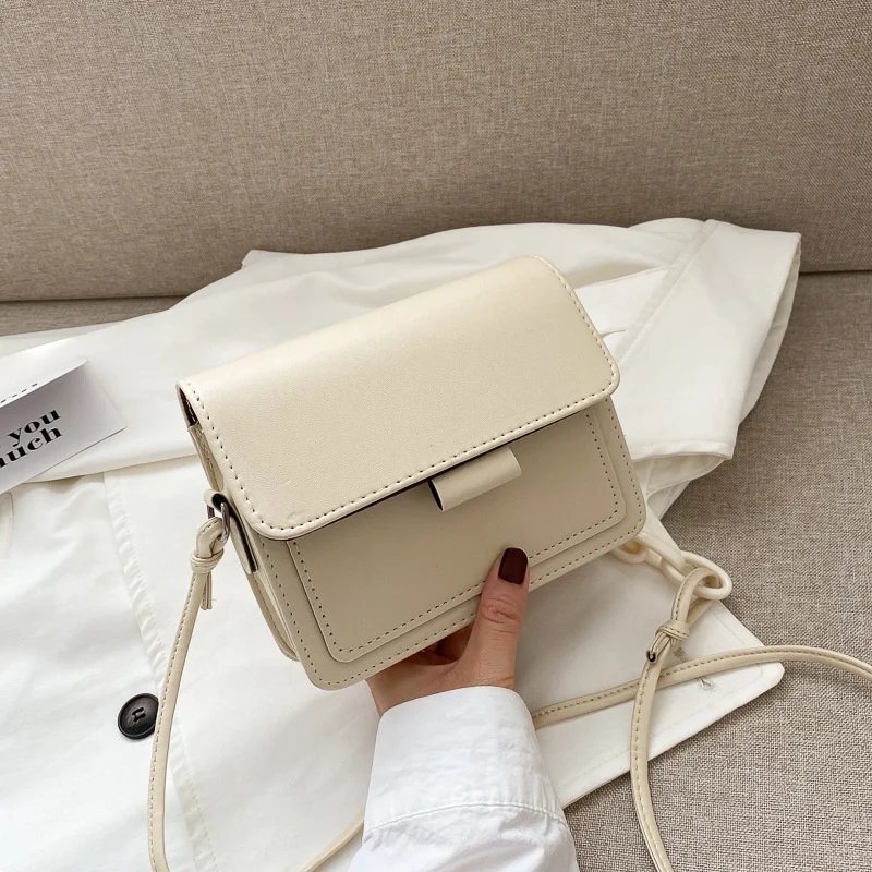 

Fashion brand female small crossbody bag lightweight PU leather messenger bag flap bag summer travel bag for female