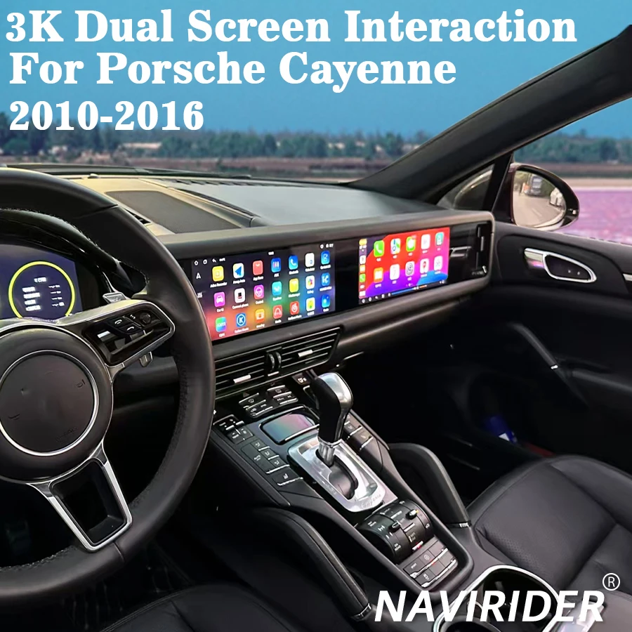 

Для Porsche Cayenne 958 92A 2010-2017 автомобильный Android авто Carplay радио стерео мультимедийная навигация двойной экран GPS видеоплеер