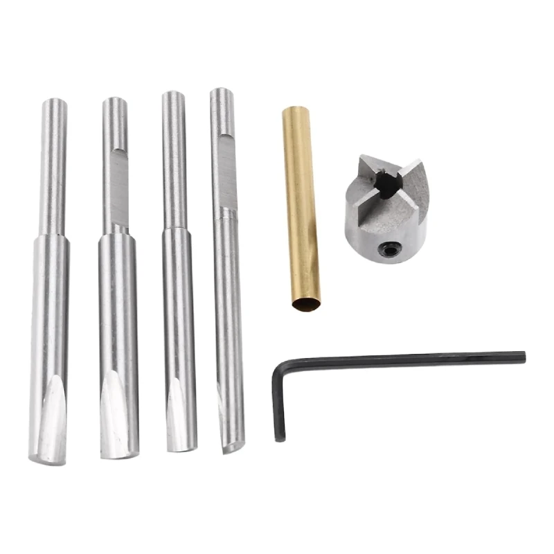 

Pen Mill Set 7PCS Pen Barrel Trimming System with 3/4 inch Cutting Head, 7mm, 8mm, 3/8 inch, 10mm Cutter Shafts Dropship
