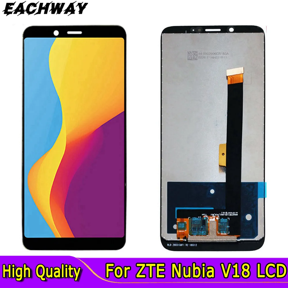 

Оригинальный 6,0 дюймовый экран для ZTE Nubia V18 LCD Nubia V18, дисплей, сенсорный экран, дигитайзер, замена, мобильный телефон ZTE V18 LCD