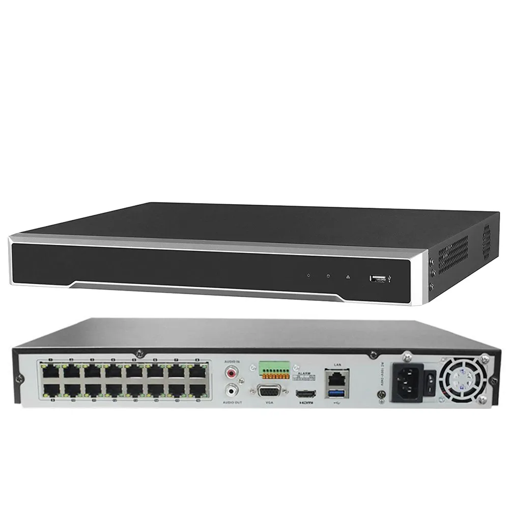 

Hik original DS-7616NI-I2/16P 16CH POE NVR (5MP/6MP/8MP/12MP/4K) POE Network Video Recorder Built in 2SATA H.265+ IVMS4200