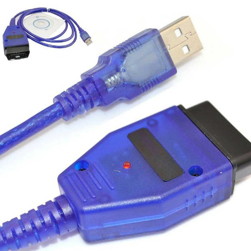 Новый автомобильный интерфейсный кабель USB Vag-Com KKL VAG USB 409 OBD2 II OBD диагностический сканер автомобильный кабель Aux для Audi/Seat