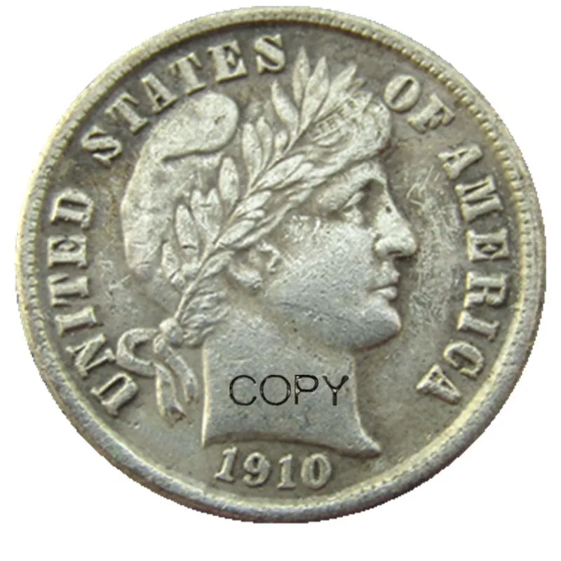 

US 1910 P/S Парикмахерская монета с посеребренным покрытием