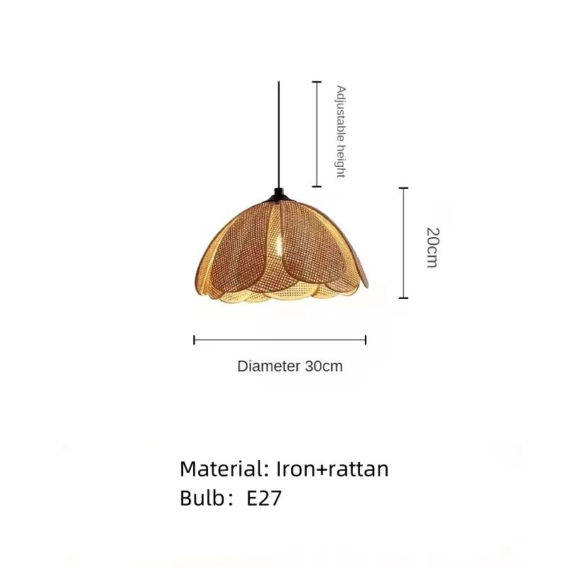 

Настенный светильник IWP, ротанг, черный металл
