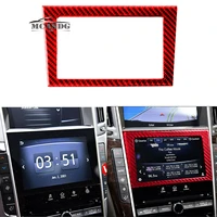 red carbon fiber gps navigation console panel trim for infiniti q50 q60 14 19