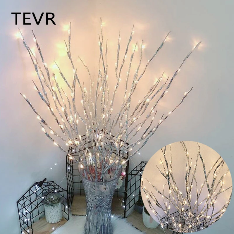 

TEVR 20LED Simulation Tree Branch Light String Christmas Decorations for Home Christmas Tree Decorations New Year's Party Decor