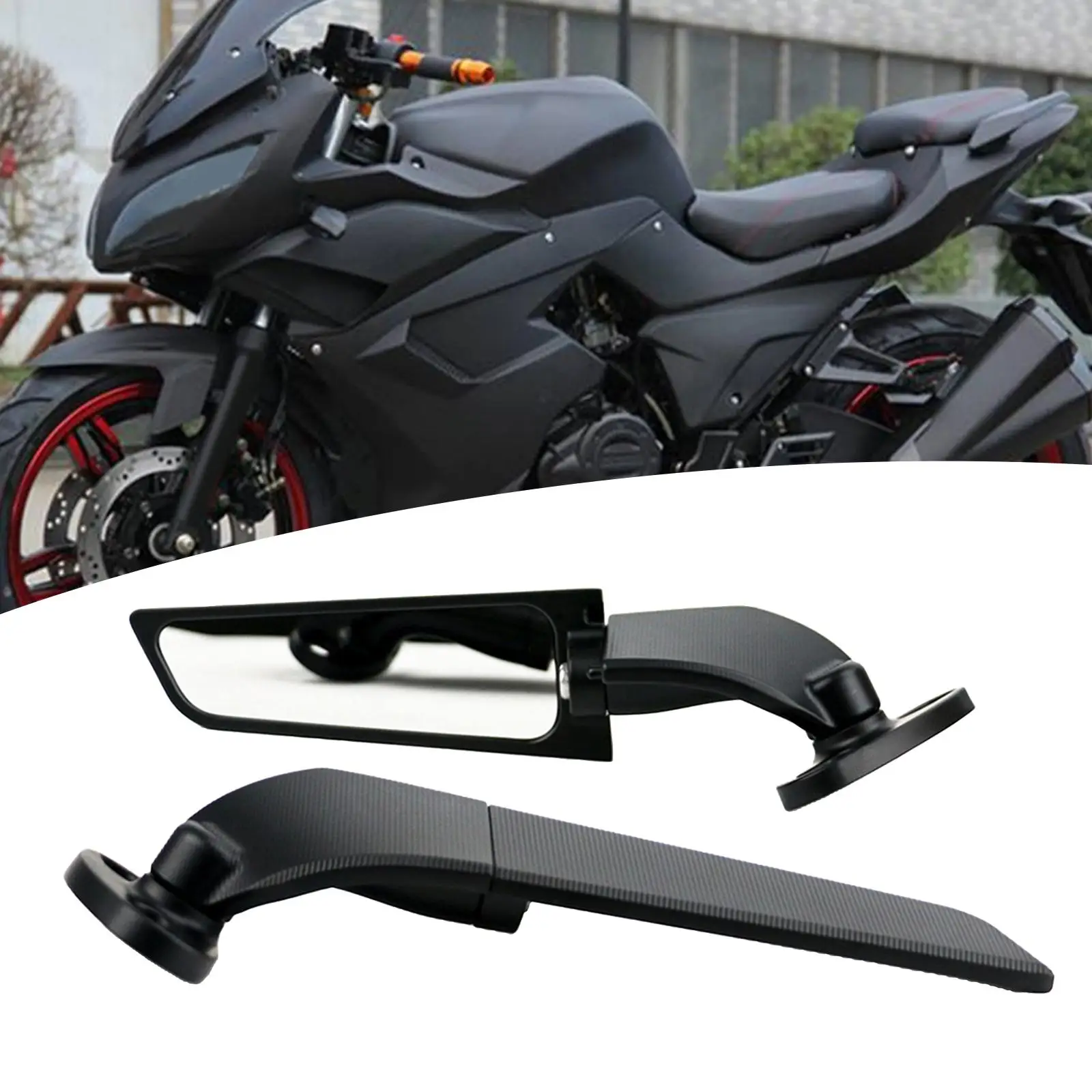 

Motorcycle Wing Rearview Mirrors Fit for Honda CBR650Rr CBR500R Parts