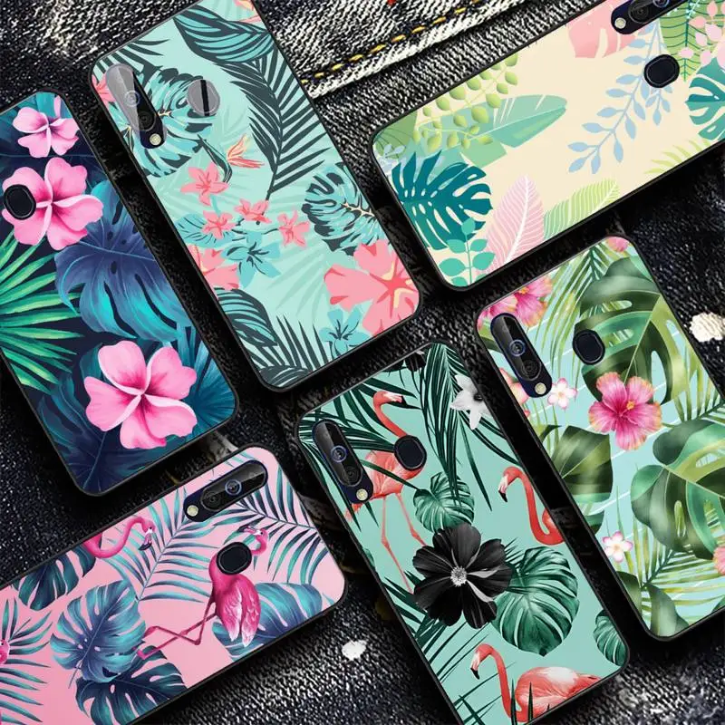 

FHNBLJ Banana Leaf Phone Case for Samsung A51 01 50 71 21S 70 31 40 30 10 20 S E 11 91 A7 A8 2018
