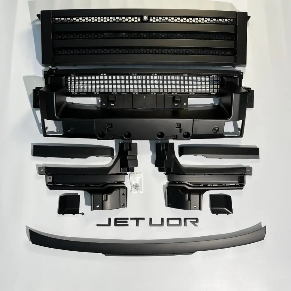 

Подходит для JETOUR Traveler T2 2023-2024: передняя решетка бампера, комплект решеток Black Warrior, аксессуары для экстерьера автомобиля