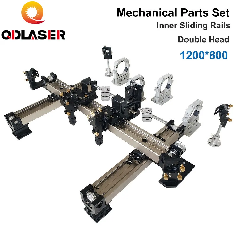 

QDLASER 1200*800 DIY Metal Mechanical Component Kit Linear Guide Rail Assemble CNC 1280 Co2 Laser Engraving Cutter Machine