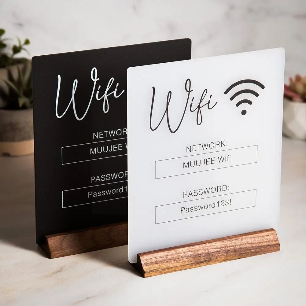 

Wi-Fi-знак, 3d акриловая доска для общественных мест, вывеска, ресторан, Wi-Fi доска для рукописного ввода и пароля, Wi-Fi-знак уведомления U1m8