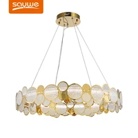 postmodern luxury led chandelier for living dining room bedroom simple fixtures restaurant clothing store new glass hanging lamp