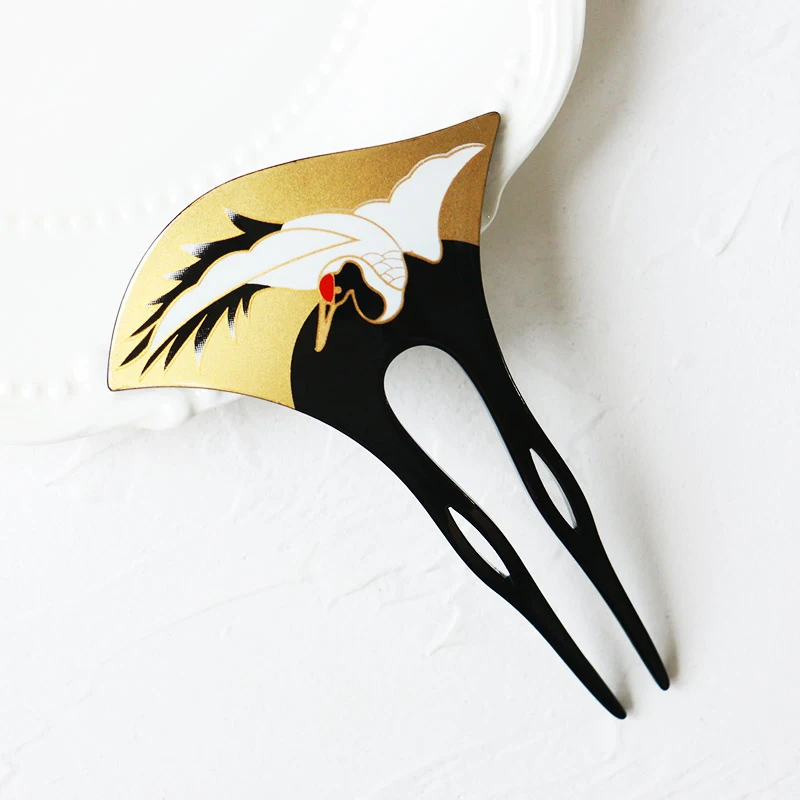 

Заколка для волос Kanzashi Geisha в японском стиле из аниме, головной убор, аксессуары Komono, реквизит для косплея