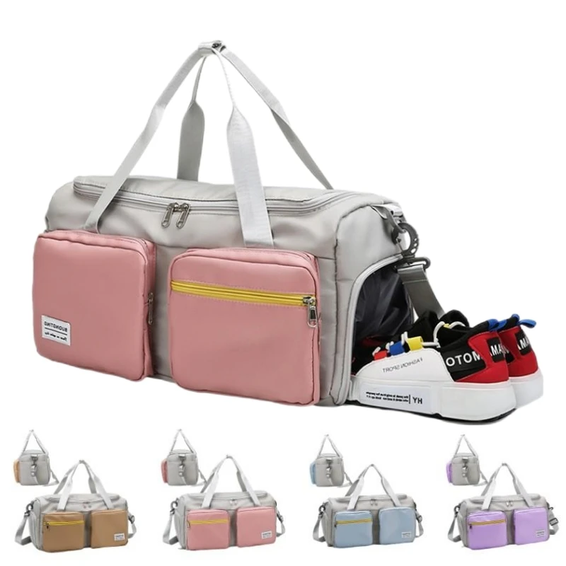 

Women Gym Bags Fitness Sports Duffle Bag Training Handbag with Shoes Compartment Traveling Swimming Yoga Hiking Camping Backpack