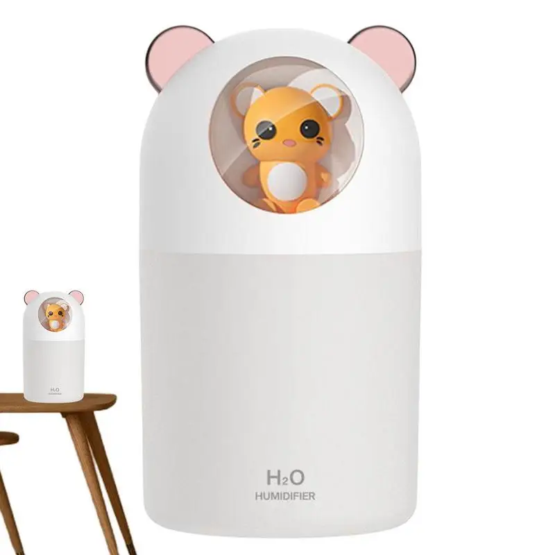

Humidifier Cute Cool Mist Desktop Humidifiers With Night Light For Bedroom Silent Air Humidifier Cute Animal Shape Suitable For