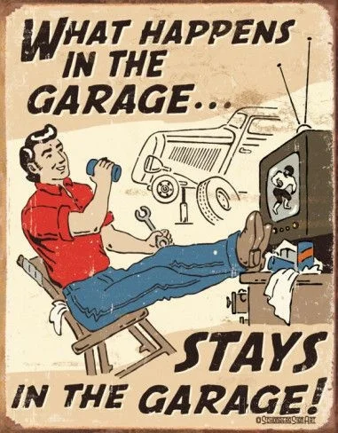 

Schonberg - Happens in Garage Tin Sign Mural Wall Art Metal Sign Wall Art Metal Wall Sign Mural Size 20*30cm