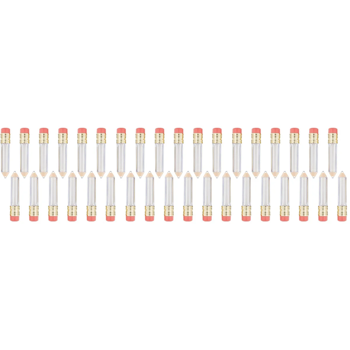 

36 pcs Creative Shaped Empty Lip Gloss Tubes Containers Gloss Tubes Containers Clear Mini Refillable Lip Oil Bottles (As