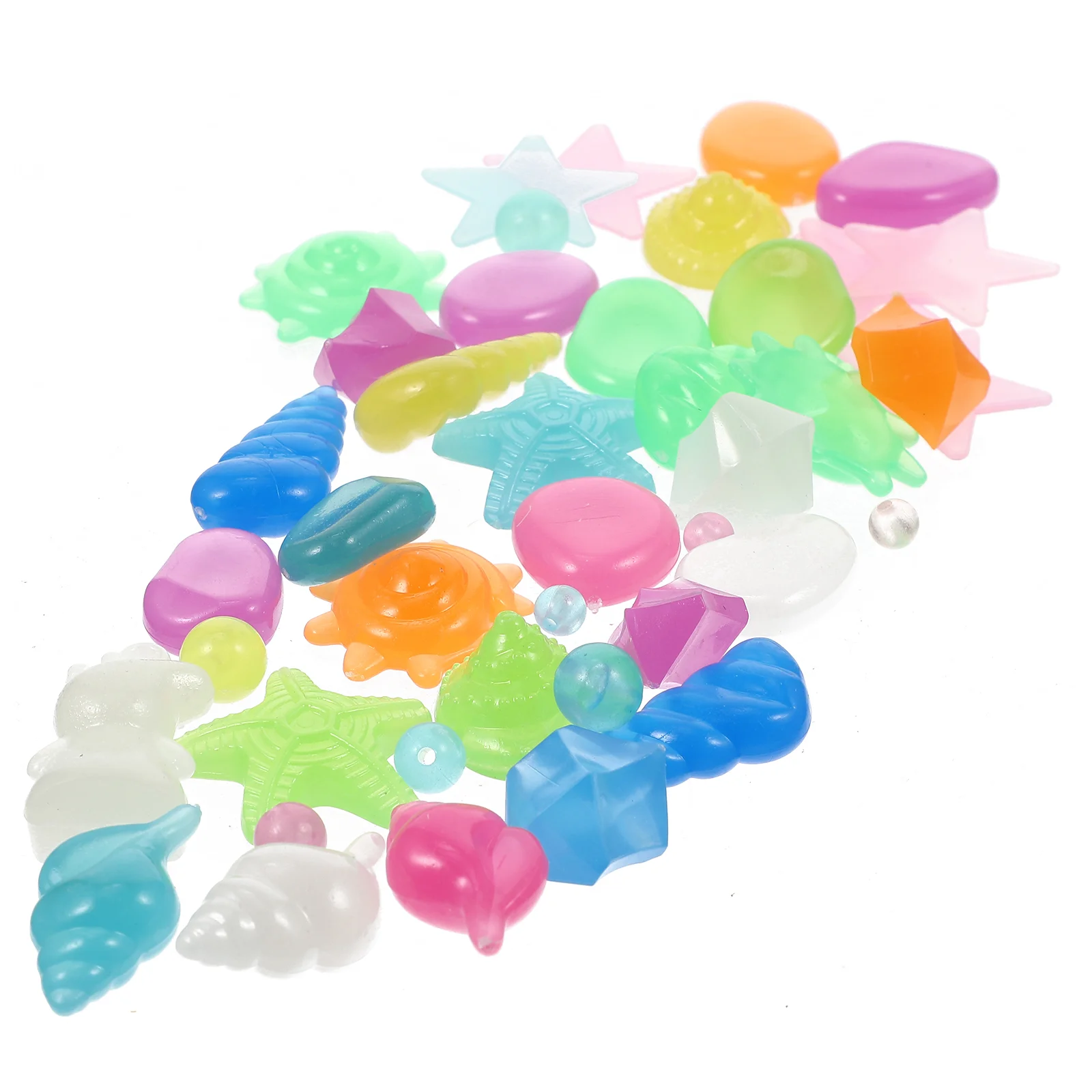 

Aquarium Glow Luminous Tank Fish Stones Pebble Glowing Decorations Pebbles Beach Dark Thenoctilucent Adorns Stone Landscaping