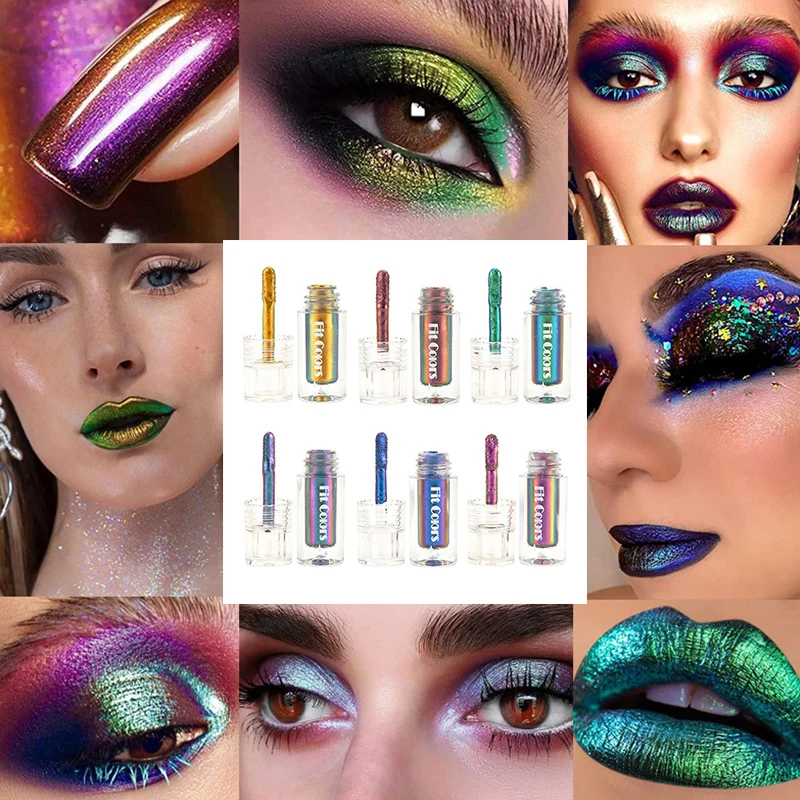 

Glitter Eye Shadow Liquid Chameleon Eyeshadow Aurora Eyeliner Multi Chrome Color Eye Makeup Shimmer Gradient Color Eye Cosmetic