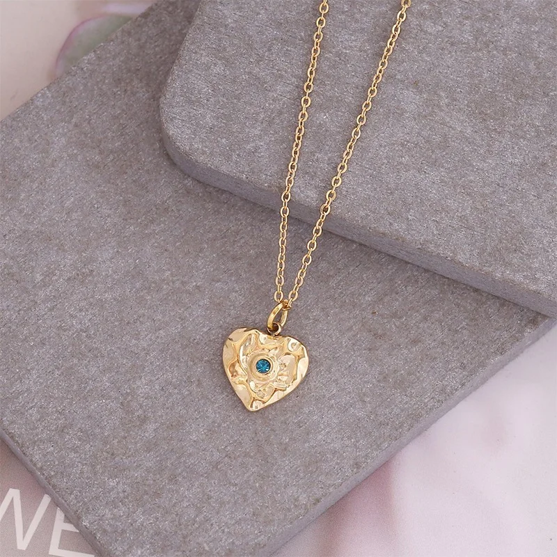 Женское Ожерелье-чокер из нержавеющей стали с цирконом