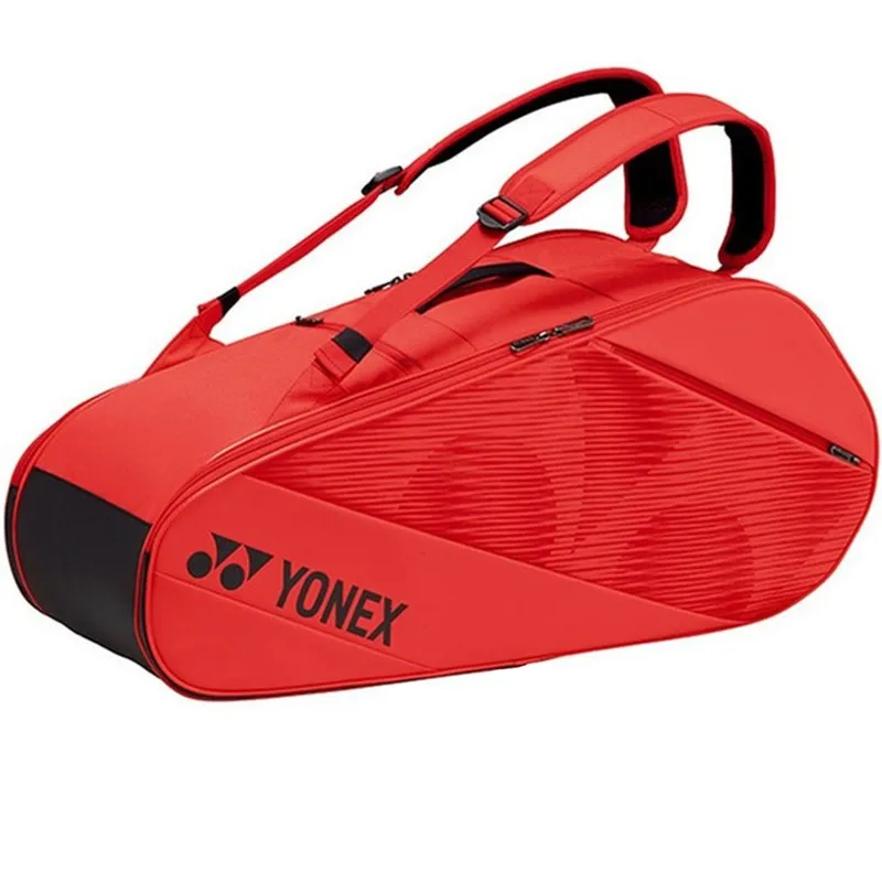 Original YONEX PU Sports Racket Bag for 8 pcs Badminton With Shoes Pocket Unisex Shuttlecock Accessories Tennis Racquet Backpack