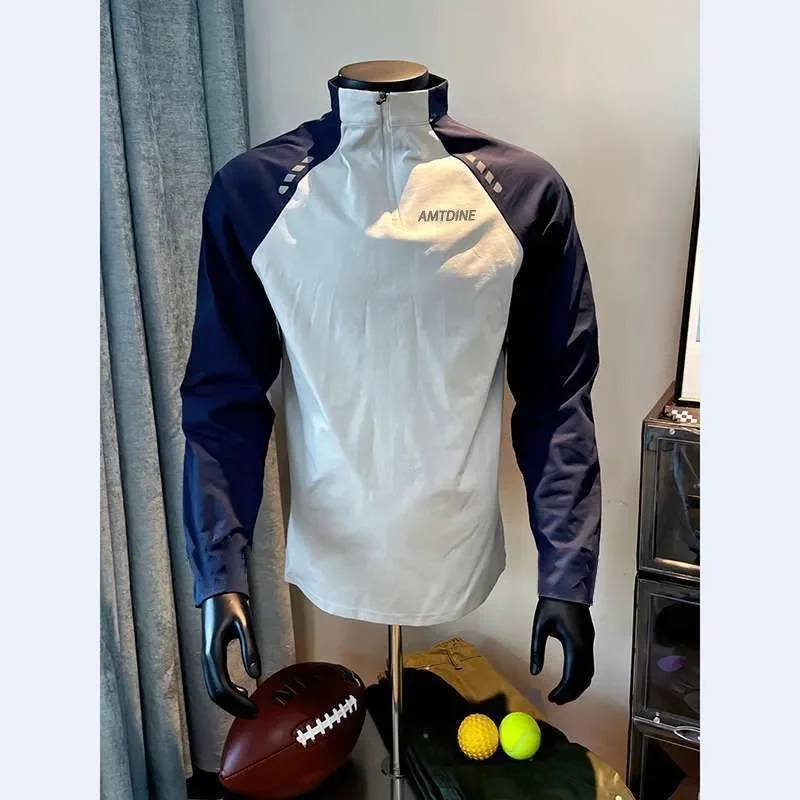 Fuor Seasons панк-стиль фитнес-футболки с рукавами реглан и длинными мужские