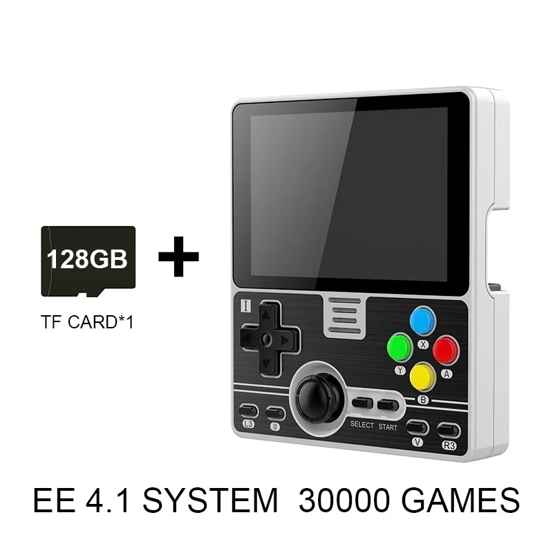 

POWKIDDY RGB20 EE4.1128G 30000 Games 3.5 " IPS Full-Fit Screen Built-in Wifi Module RK3326 Open Source Handheld Game Console