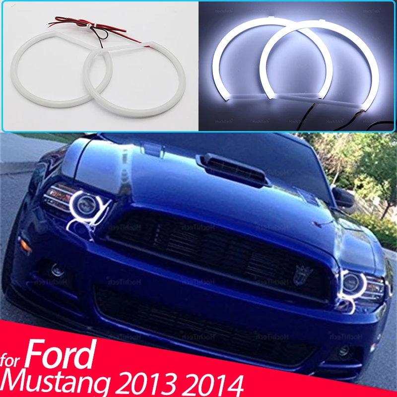 

2 Years Warranty White Cotton Light LED Angel Eye Halo Daytime Light for Ford Mustang 2013 2014 Car Accessories