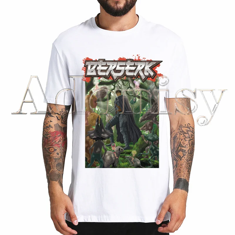 

Berserk Guts Swordsman Gatsu Sacrifice Zodd T Shirt Men Shirts QualitySummer Top Tshirts Short Sleeves Tees T-Shirt