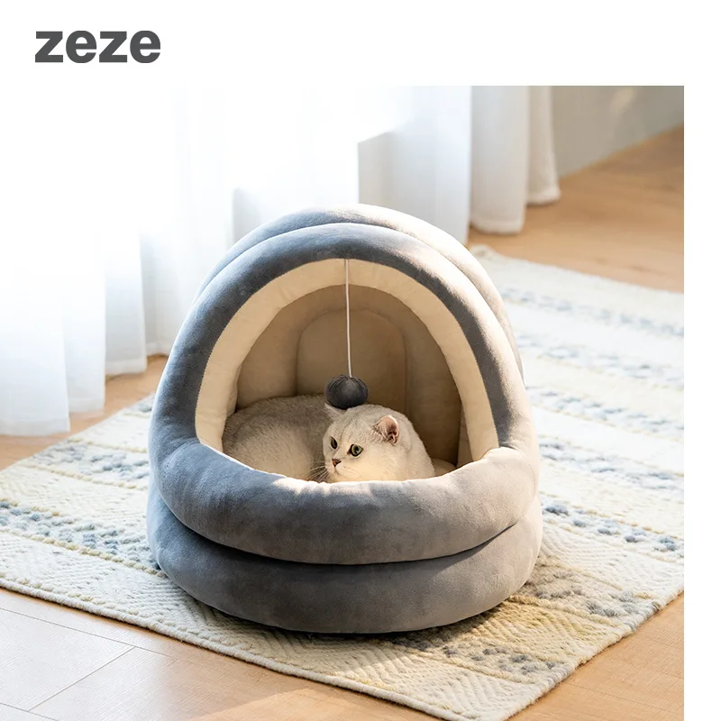 

yurt cat nest four seasons general closed net red pet house cat villa cat house cat bed cat products