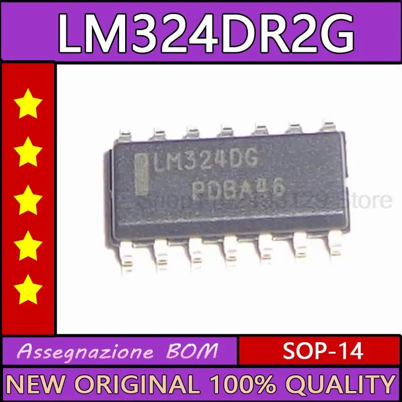 10 шт./лот Lm324dg пластырь sop-14, новый оригинальный импортный lm324dr2g
