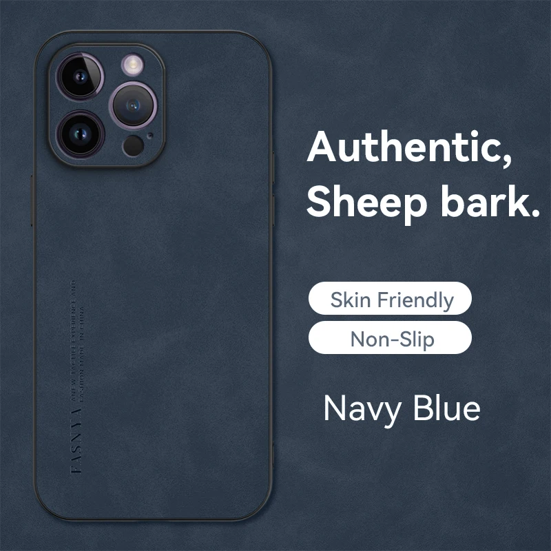 

Luxury Leather Case for iPhone 14 Pro Max Shockproof Soft Heat Dissipation Phone Cover iPhone 13 12 11 Pro Max XS XR 8 7 6s Plus
