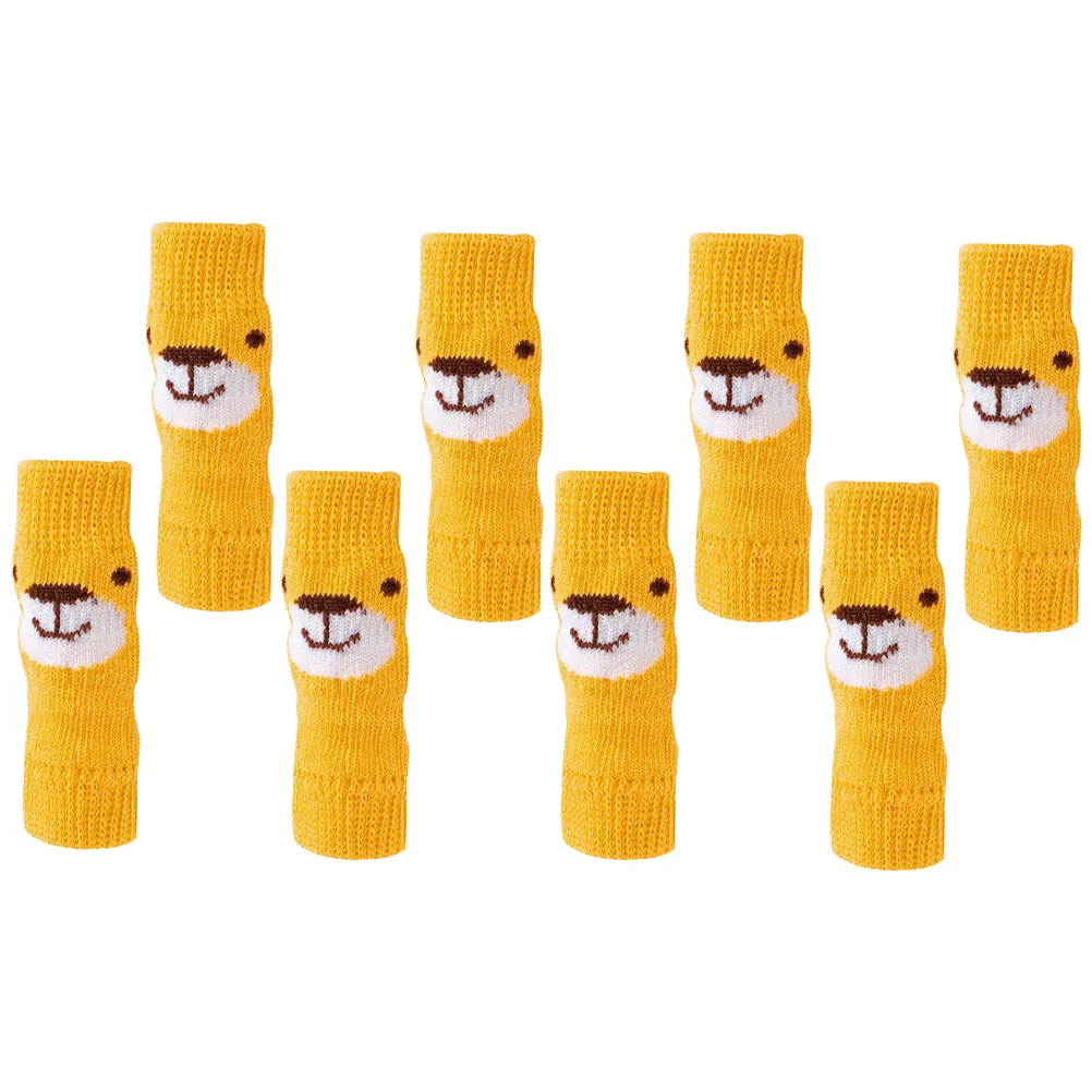 

2 Sets Pet Socks Leg Joint Protector Decor Non Skid Cotton Dog Knee Protectors Puppy Thermal Gloves