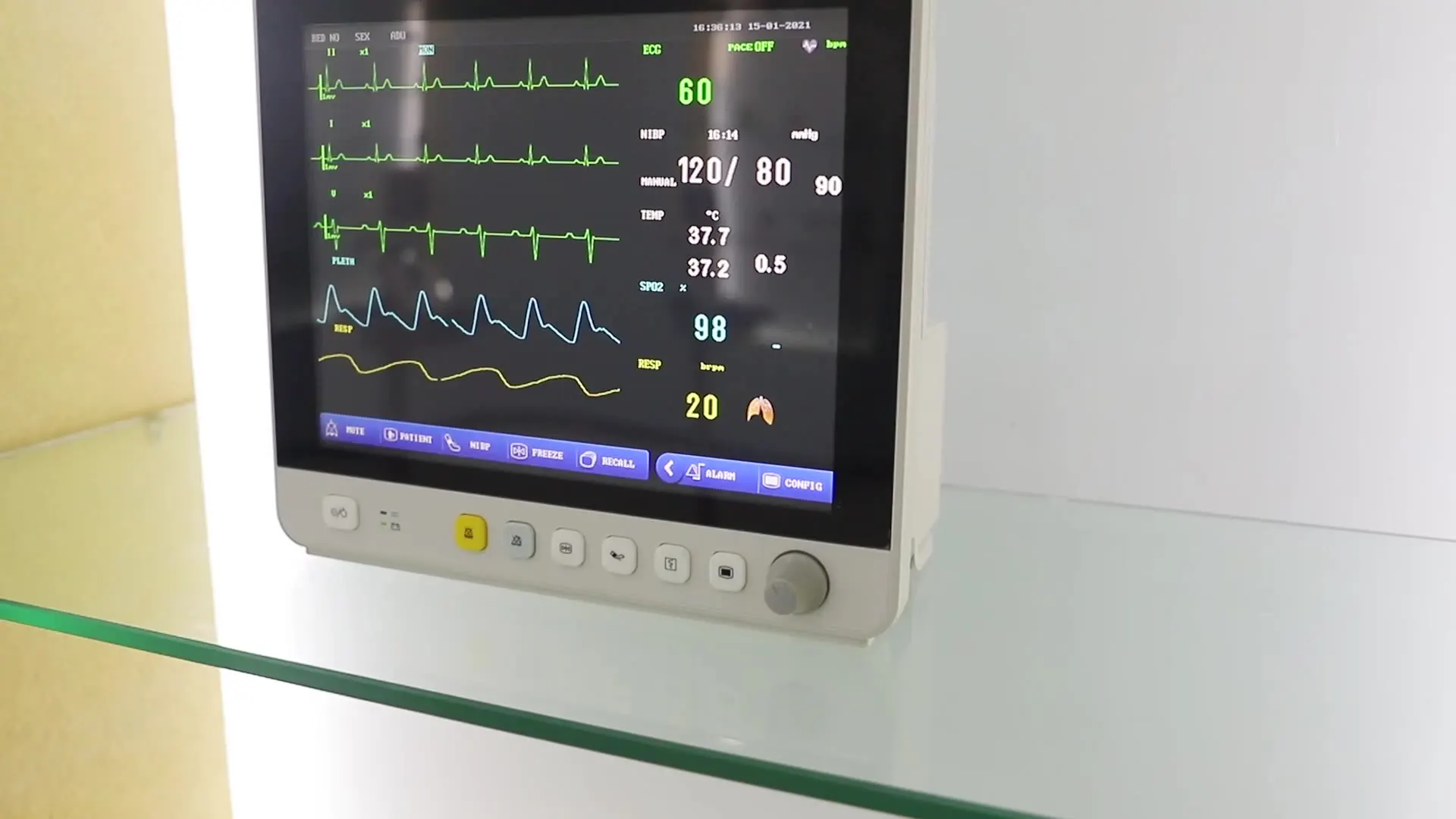 

Real-Time ST segment 7 days medical equipment other emergency patient monitor ICU/CCU Central Monitoring System cardiac monitor