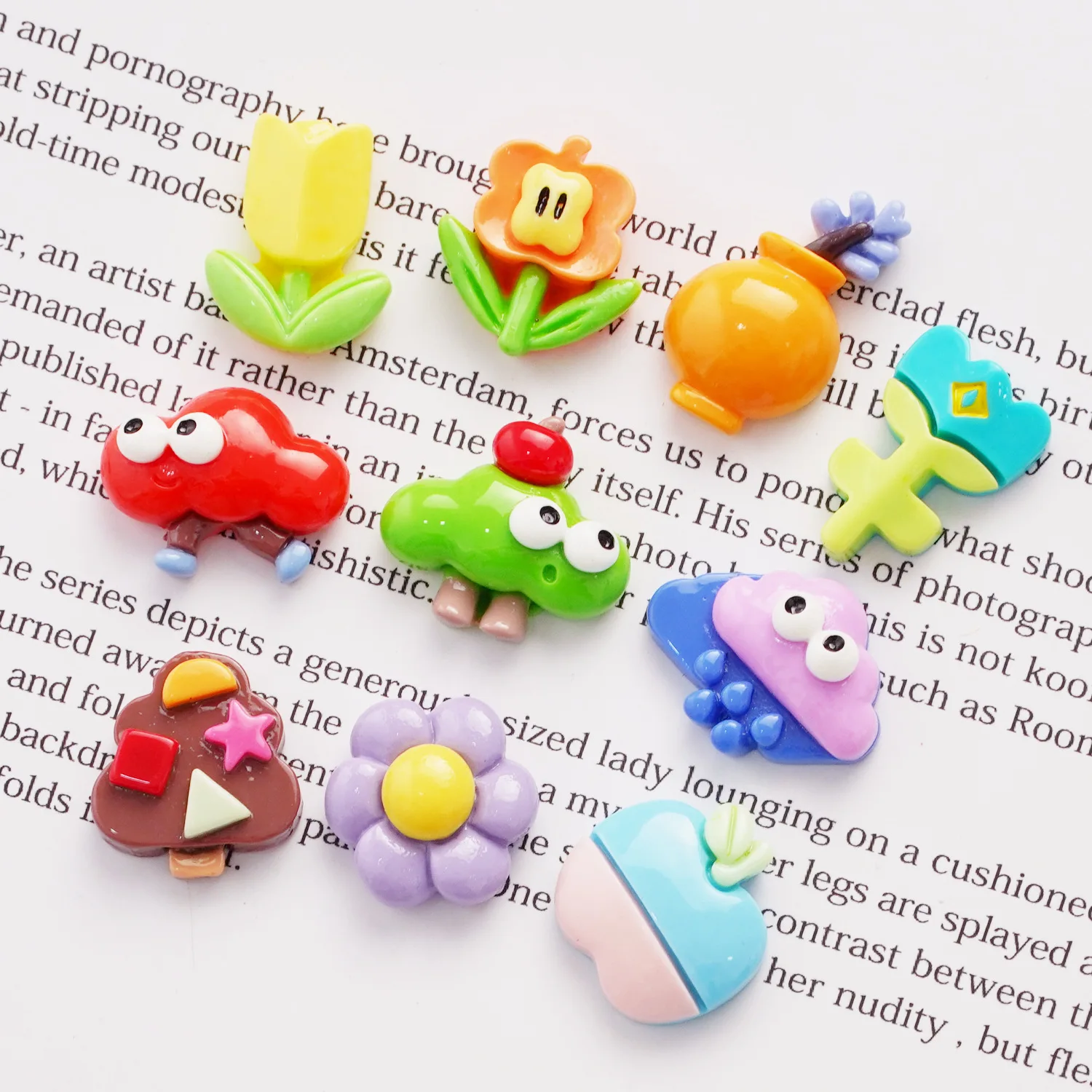 

100 шт. милые маленькие вращающиеся Облака цветок искусственная смола с плоским основанием украшения для рукоделия аксессуары для украшения