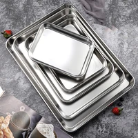 heavy duty stainless steel baking pans toaster oven pan barbeque grill sheet pan dropshipping