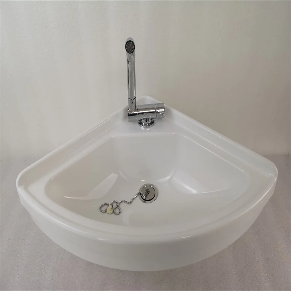 Белая черная акриловая раковина ручной умывки 380*380*100 мм лодка автофургон