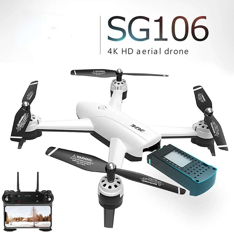 

Квадрокоптер SG106 с двойной камерой 4K HD, Wi-Fi, FPV, 22 минуты