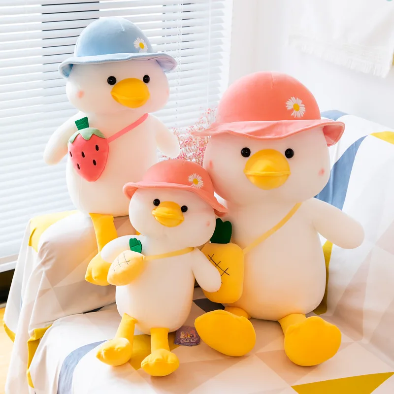 

Kawaii утка плюшевые игрушки Lalafanfan Мягкие плюшевые куклы милые животные подушки обнимашки для детей девочки птицы Декор для комнаты подарки
