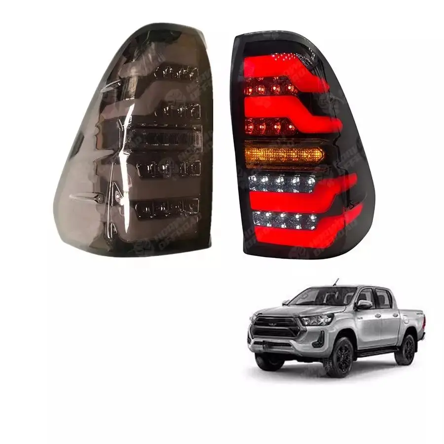 

4X4 Smoke Cover Auto Accessories LED Taillight Rear Lamp For Hilux Revo Rocco 2015-2020 2021 2022