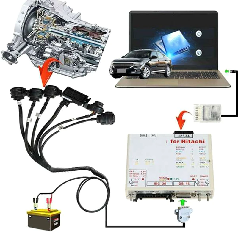 Адаптер коробки передач соединительный элемент жгута проводов для вспышки DQ250