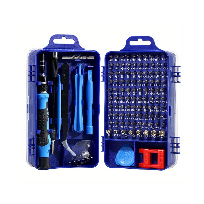 

115 in 1 Mini Screwdriver Set Watch Phone Disassemble Repair Tool Repair Tool Box Chrome Vanadium Steel Multi-function Tool