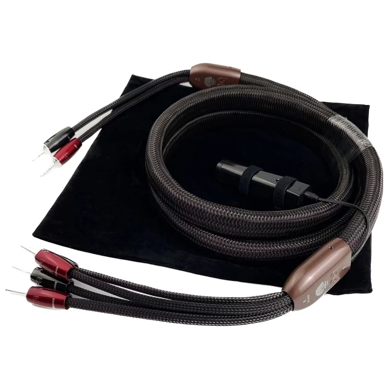 Акустический кабель Hi-Fi OAK с посеребренным разъемом типа банан PSC аудиолиния 72 В DBS